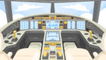 aviation cockpit in mold labeling parts