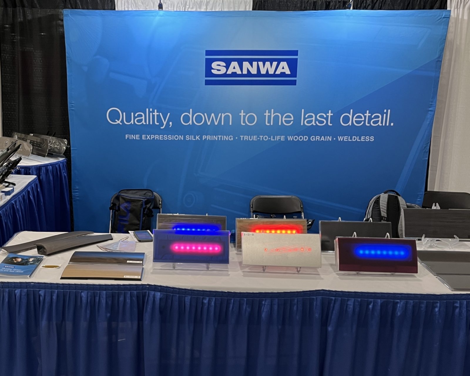 Sanwa Screen USA New Designs Features from the 2022 Auto Interior Expo